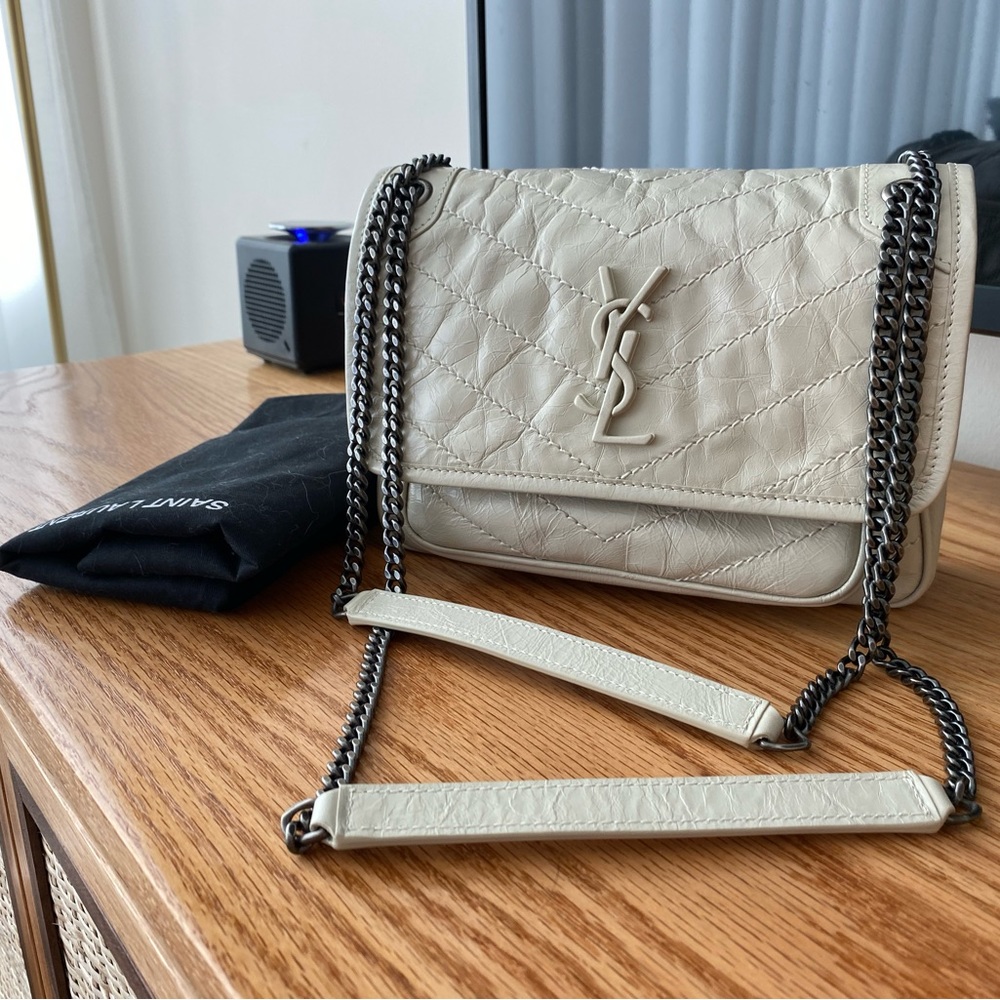 YSL Niki baby vintage white